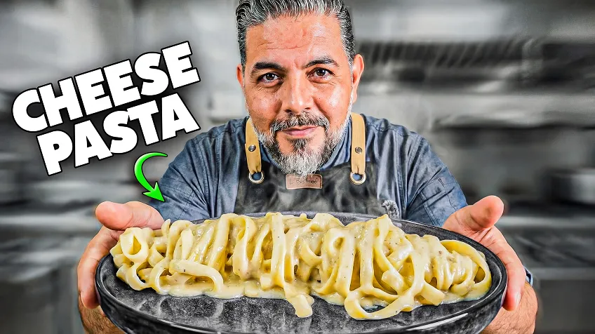 3 Cheese Pasta with roasted garlic